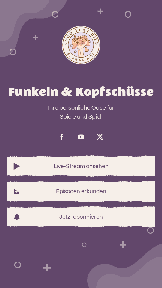 Digitaler Esport-Spieler Link in Bio