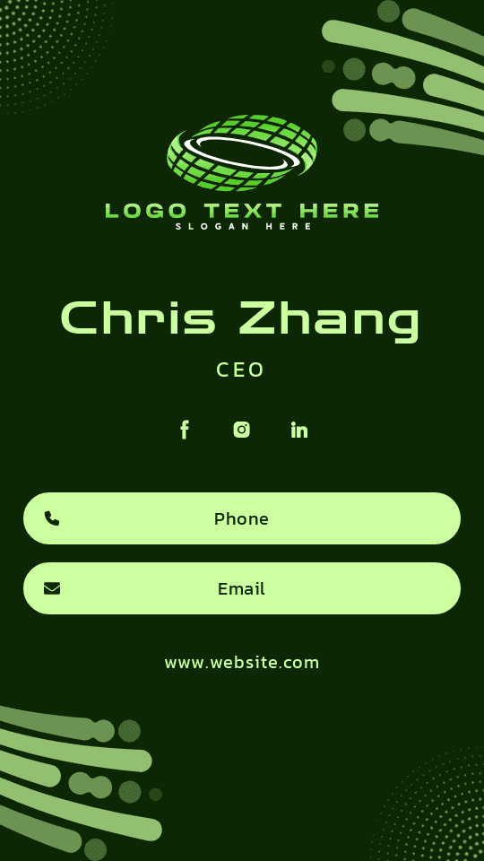 Business Agency CEO Digital Business Card Preview