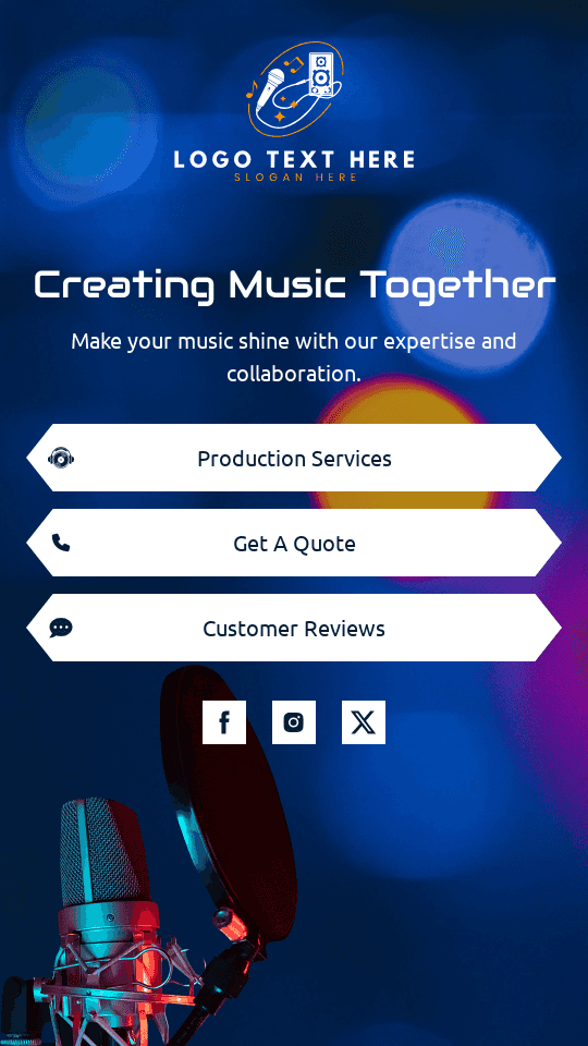 Music Producer Studio Link in Bio Preview