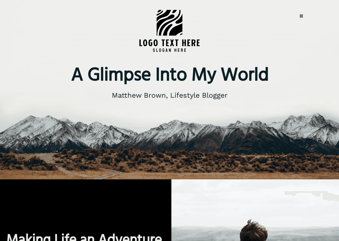 Travel Adventure Blog Website Design
