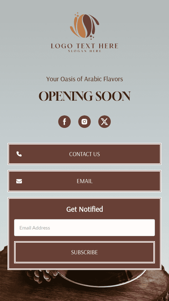 Arabic Cafe Launch Link in Bio Preview