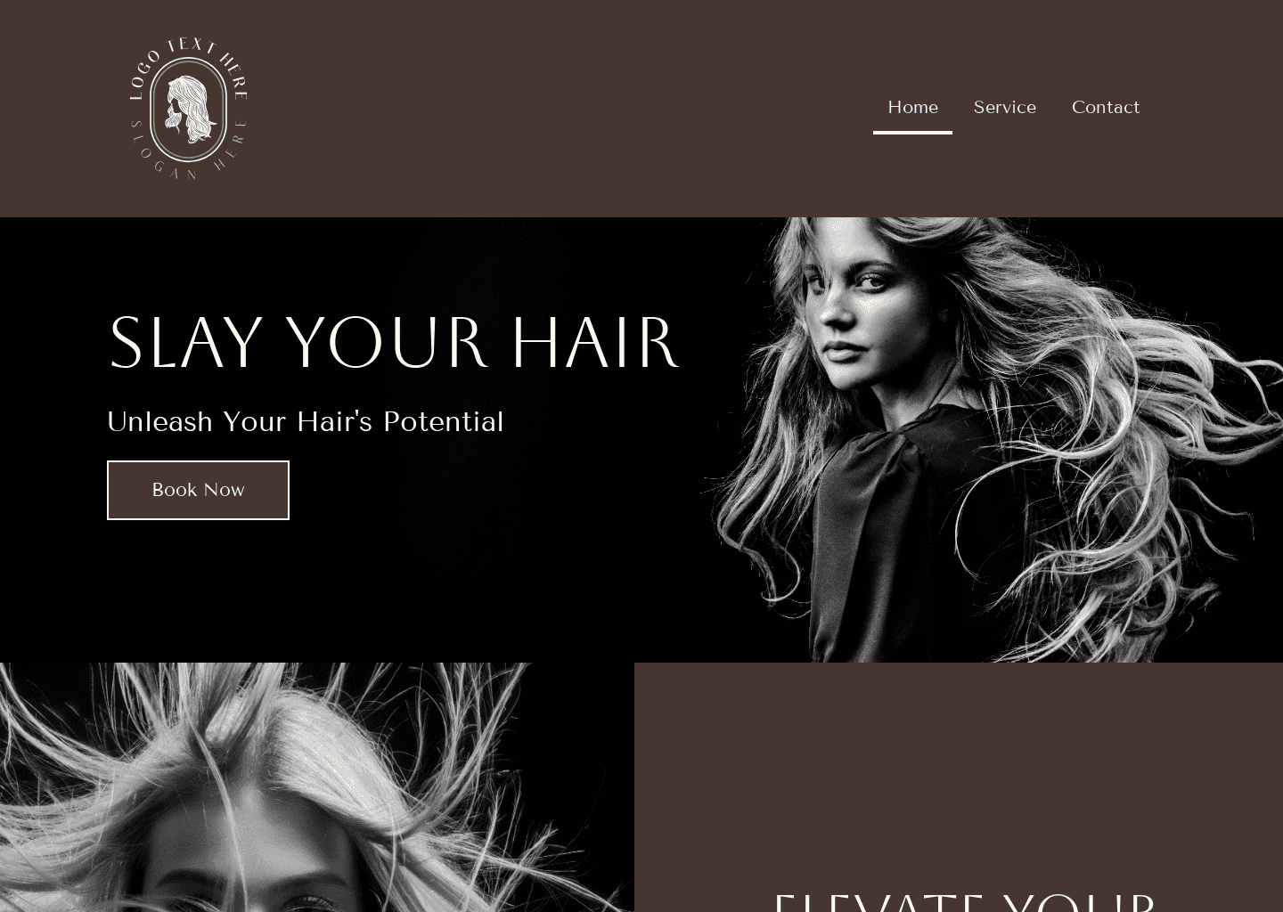 Beauty Hair Stylist Website Preview