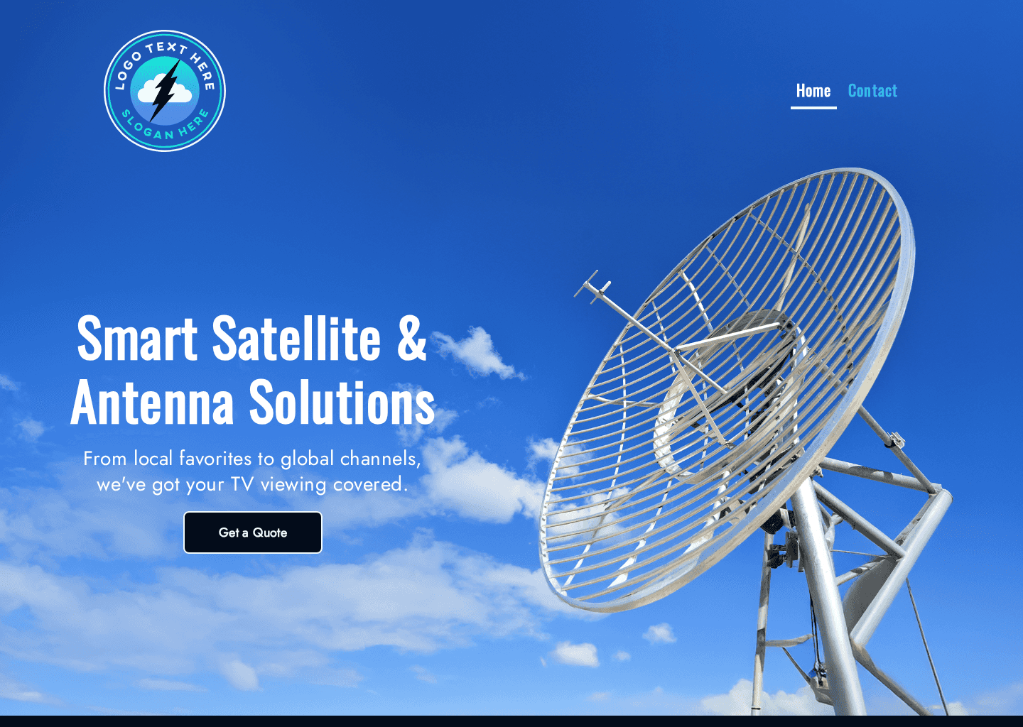 Satellite Service Provider Website Preview