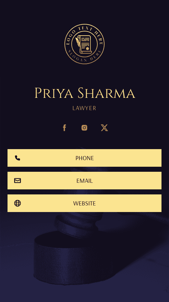 Notary Agency Lawyer Digital Business Card