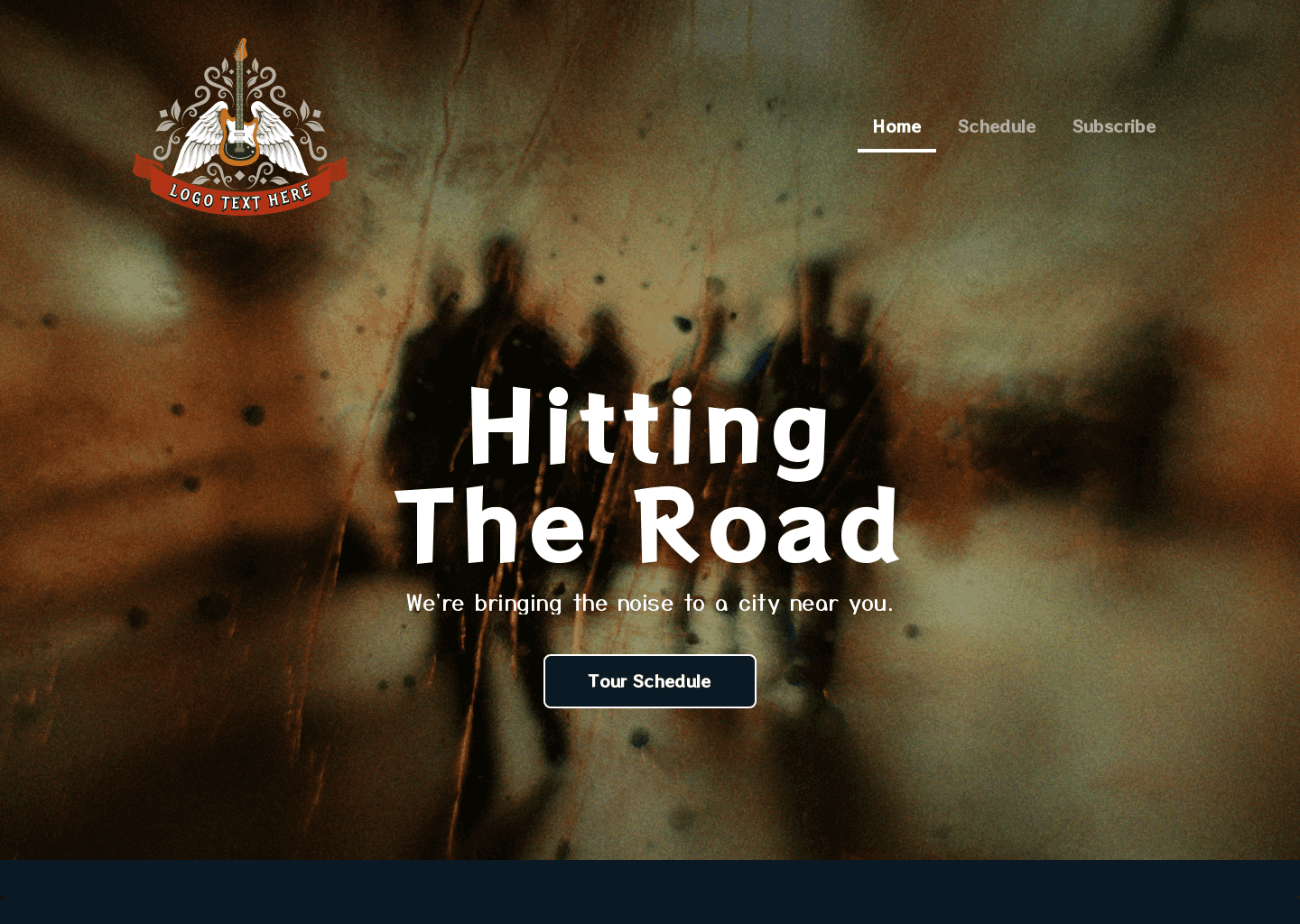 Music Band Tour Website Preview