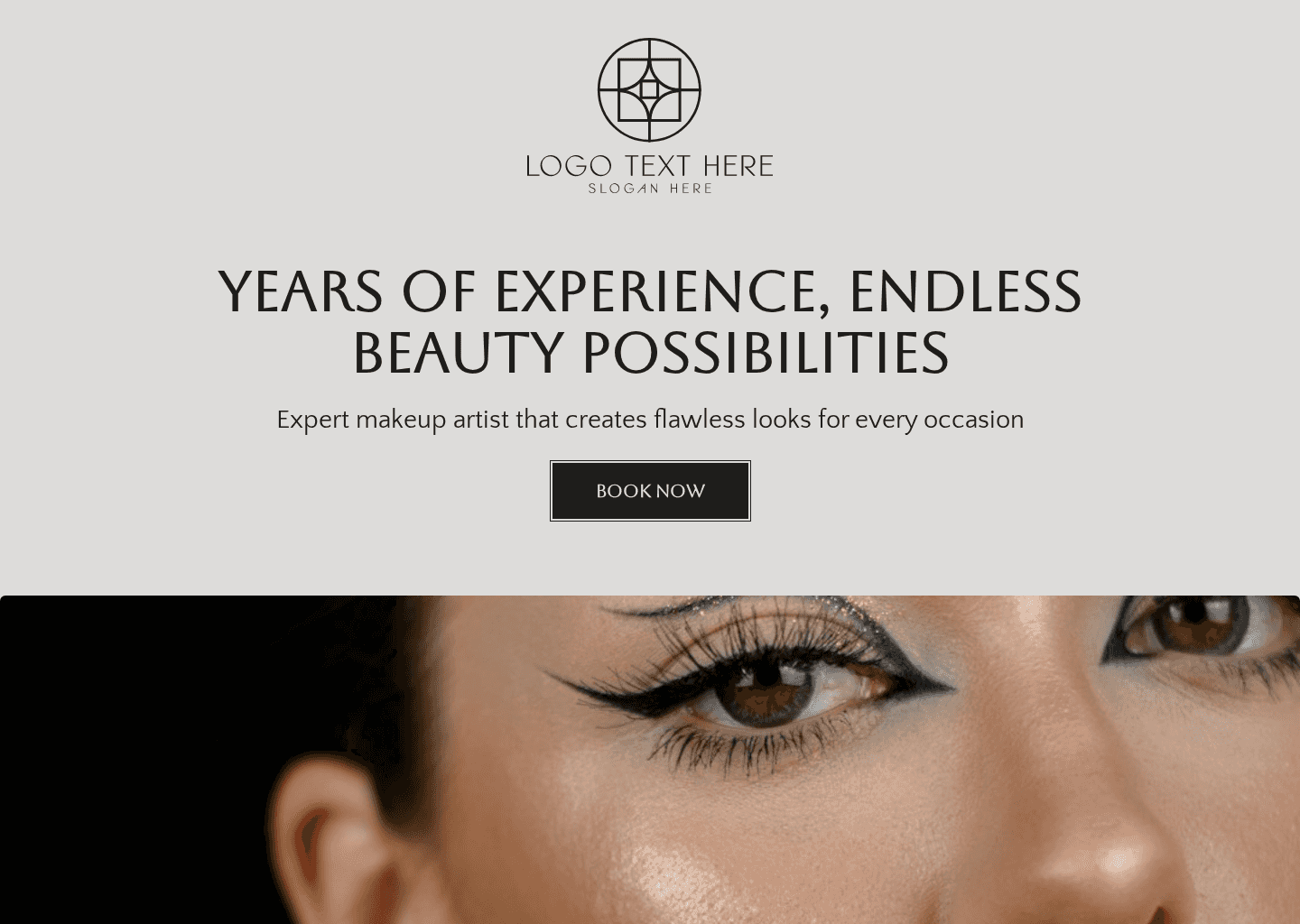 Expert Makeup Artist Website Preview