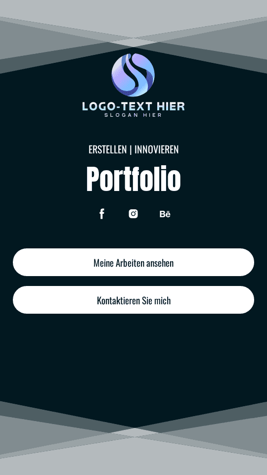 Generisches Startup-Portfolio Link in Bio