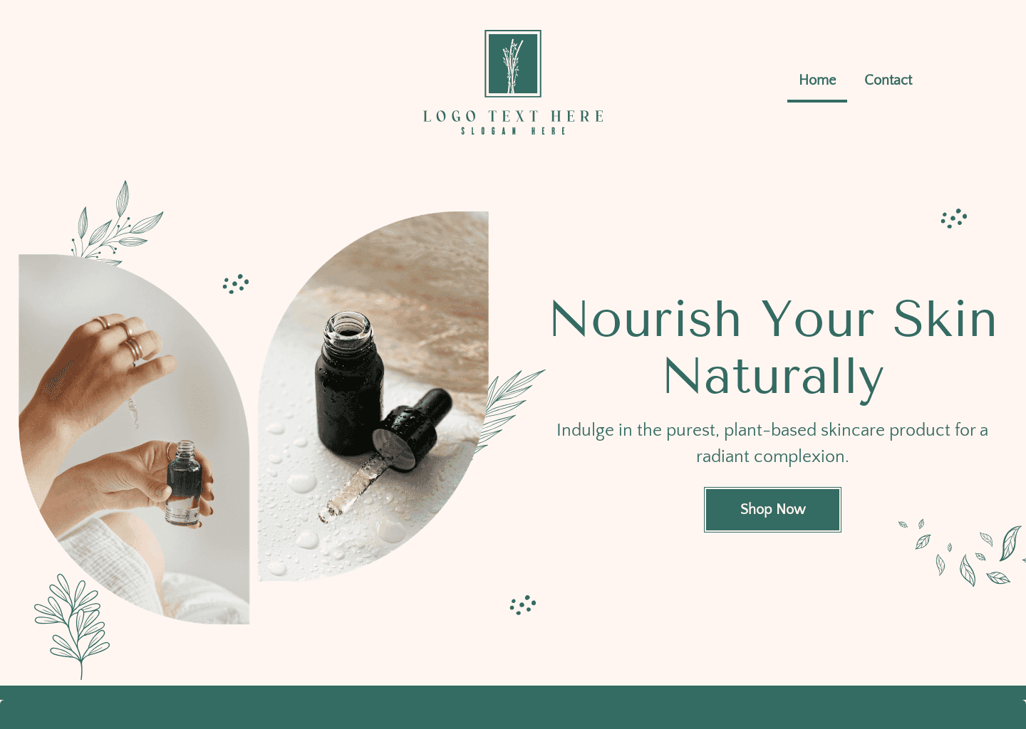 Organic Skin Care Website Preview