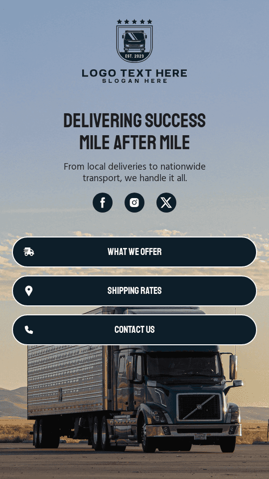 Reliable Trucking Solutions Link in Bio Preview