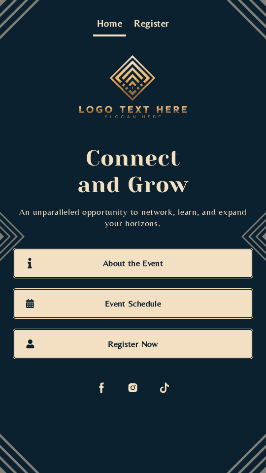 Generic Event Signup Link in Bio Preview