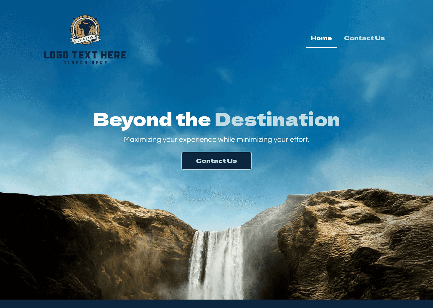 Travel Tour Operator Website Preview