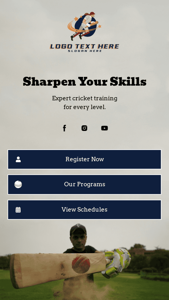 Cricket Summer Training Link in Bio