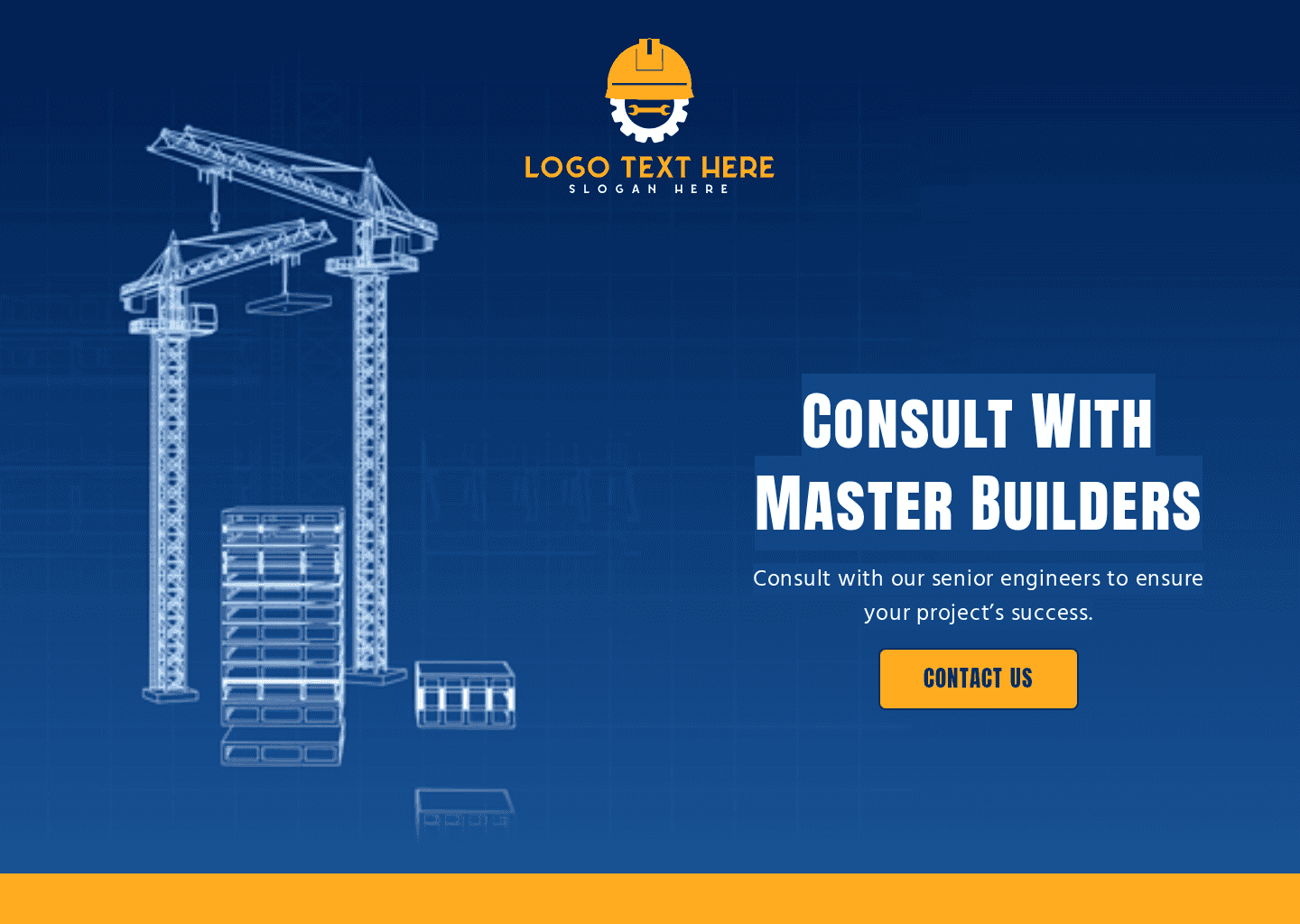Industrial Construction Engineer Website Preview