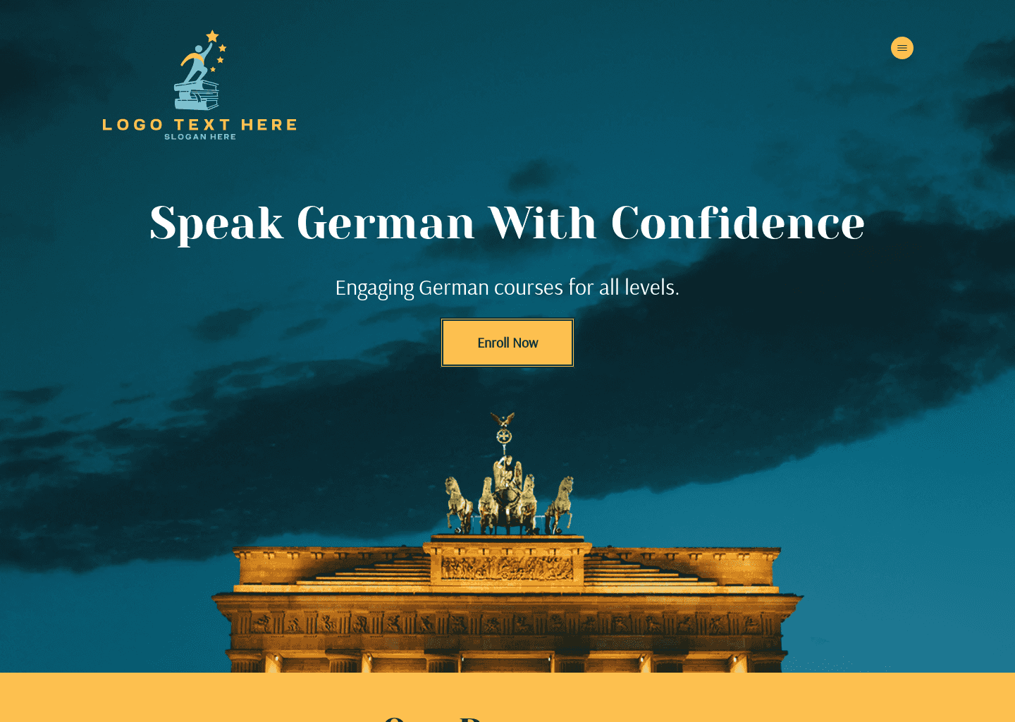 German Language Study Website Preview