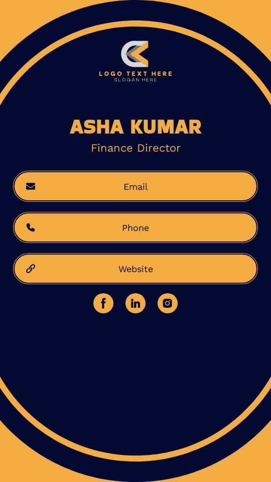 Finance Director Digital Business Card