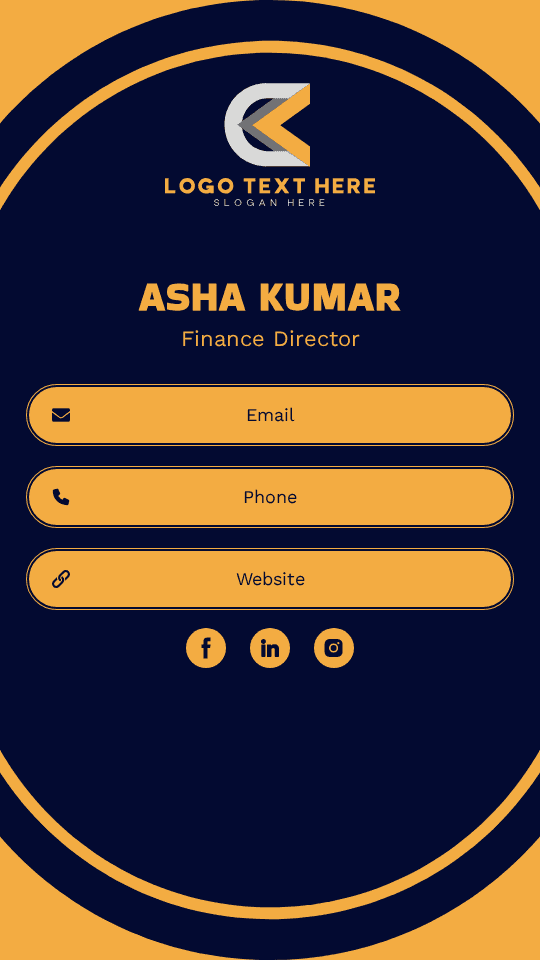 Finance Director Digital Business Card