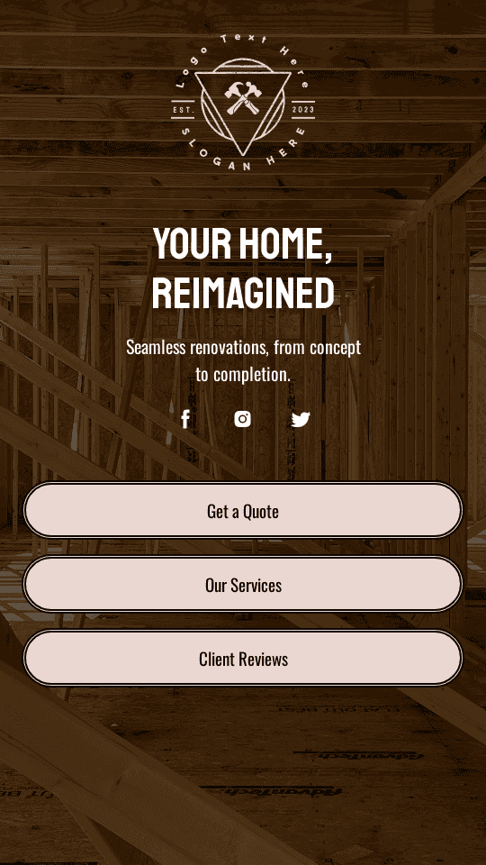 Construction Home Renovation Link in Bio Preview