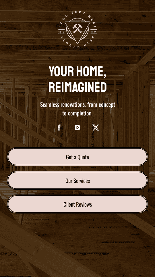 Construction Home Renovation Link in Bio Preview