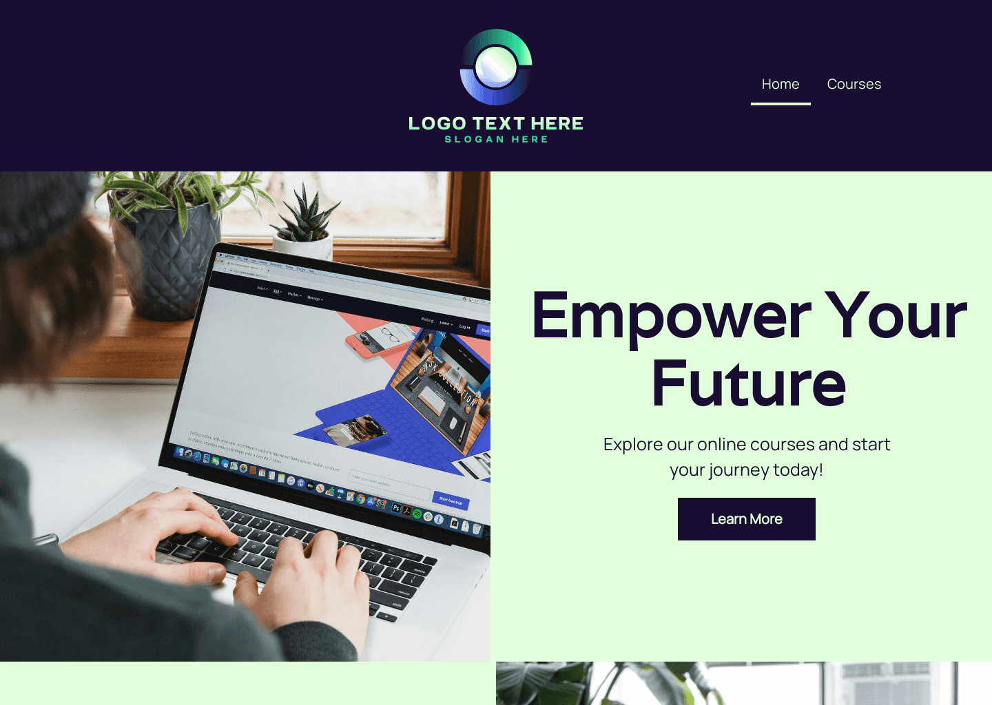 Online Course Education Website Preview