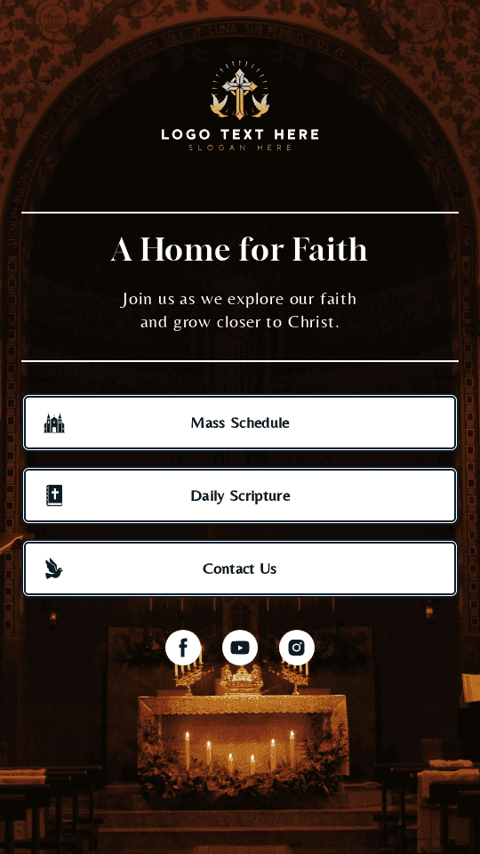Catholic Worship Service Link in Bio Preview