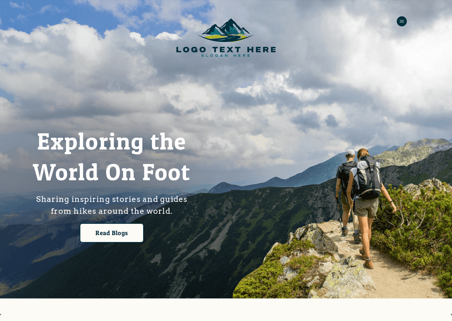 Hiking Adventure Blog Website Preview