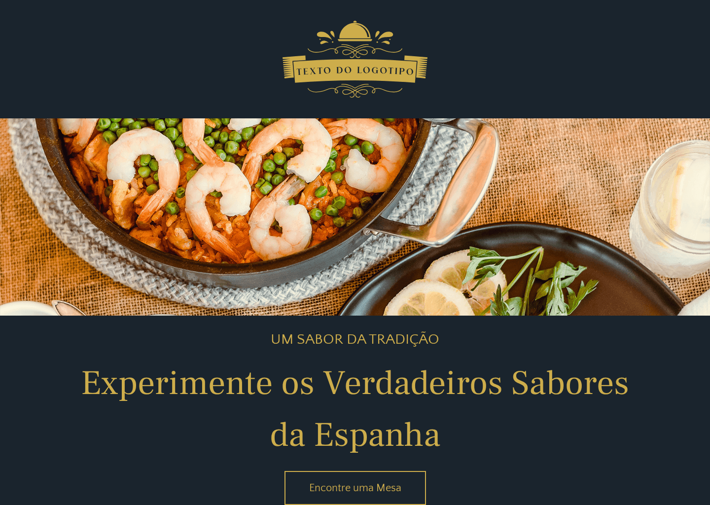 Sabores Espanhóis Website Preview