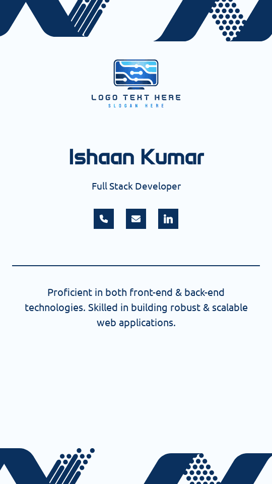 Full Stack Developer Digital Business Card