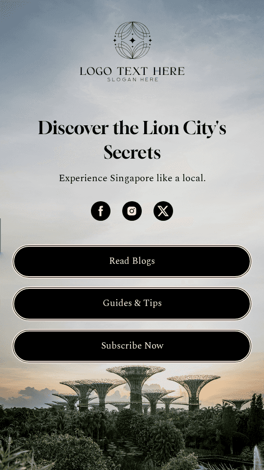 Singapore Local Tourism Link in Bio Preview