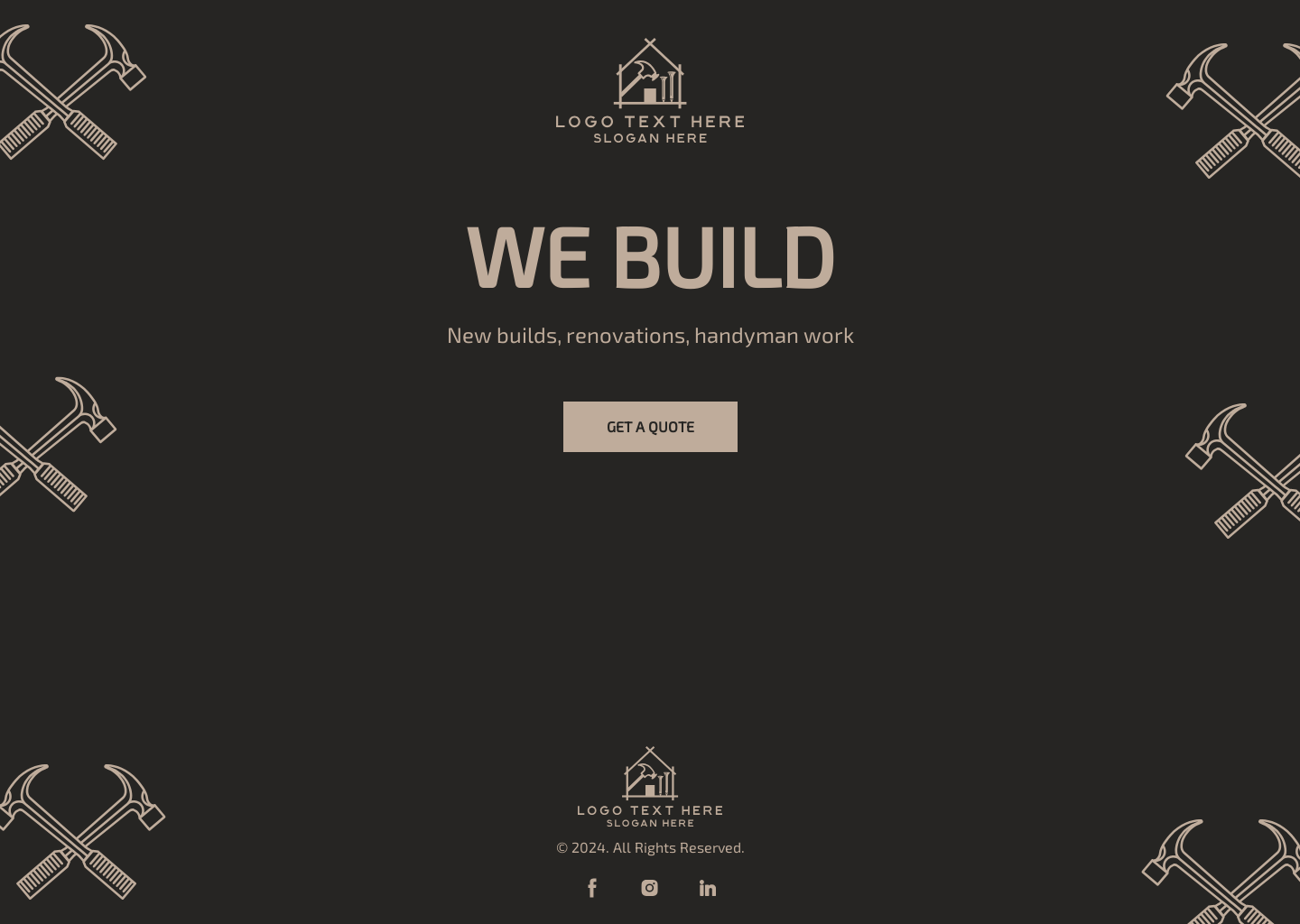 Construction Builder Hammer Website Builder Image Preview