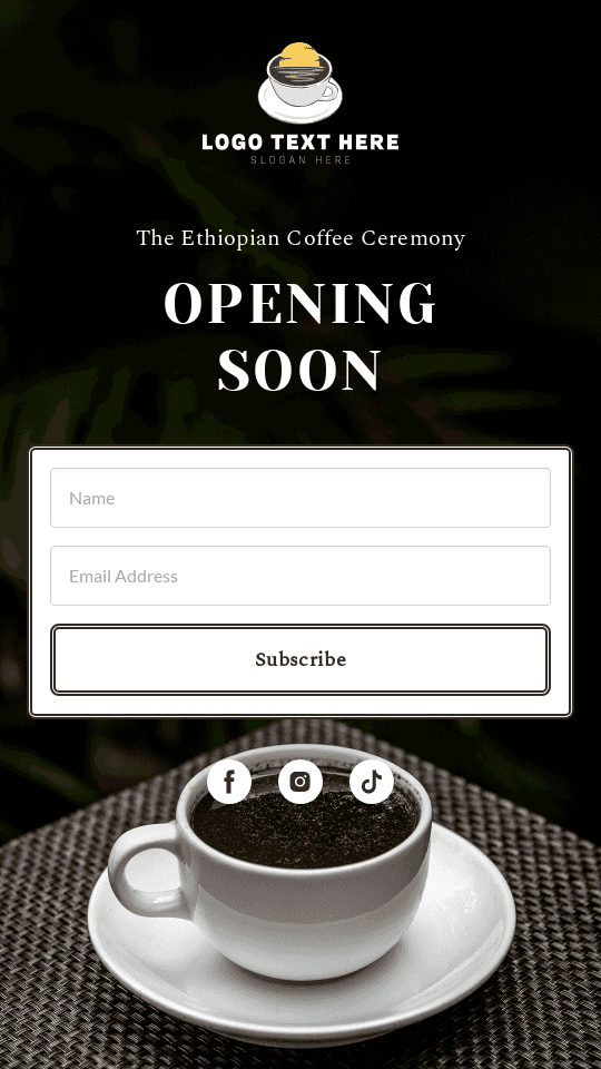 Ethiopian Cafe Launch Link in Bio