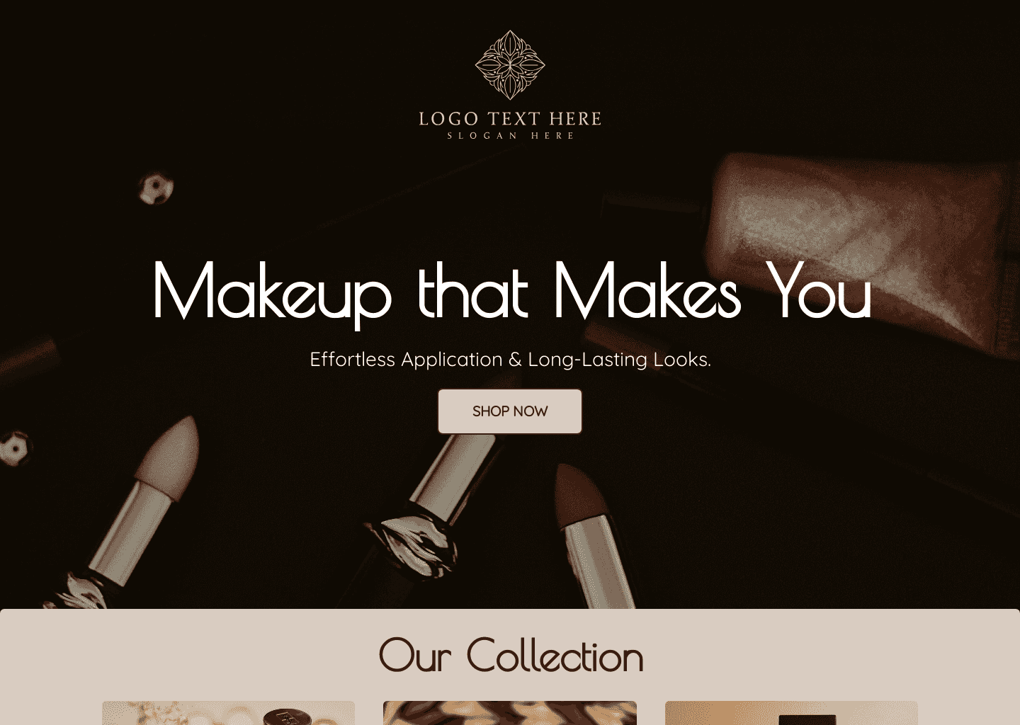 Stylist Cosmetic Beauty Website Preview