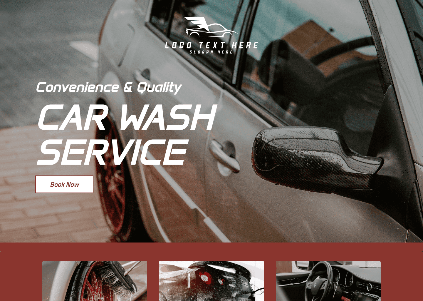Car Wash Service Website Preview