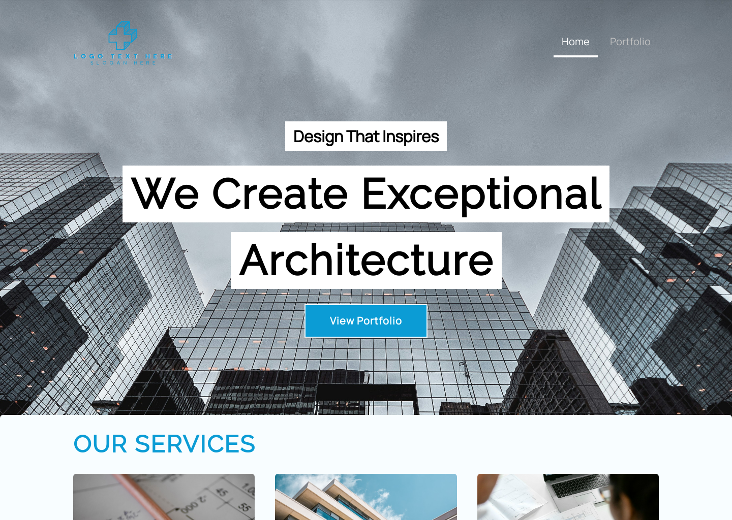 Architecture Design Website Builder Image Preview