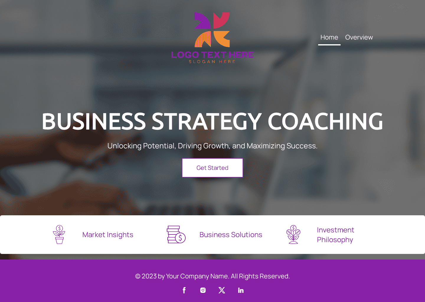 Business Coaching Professional Website Preview