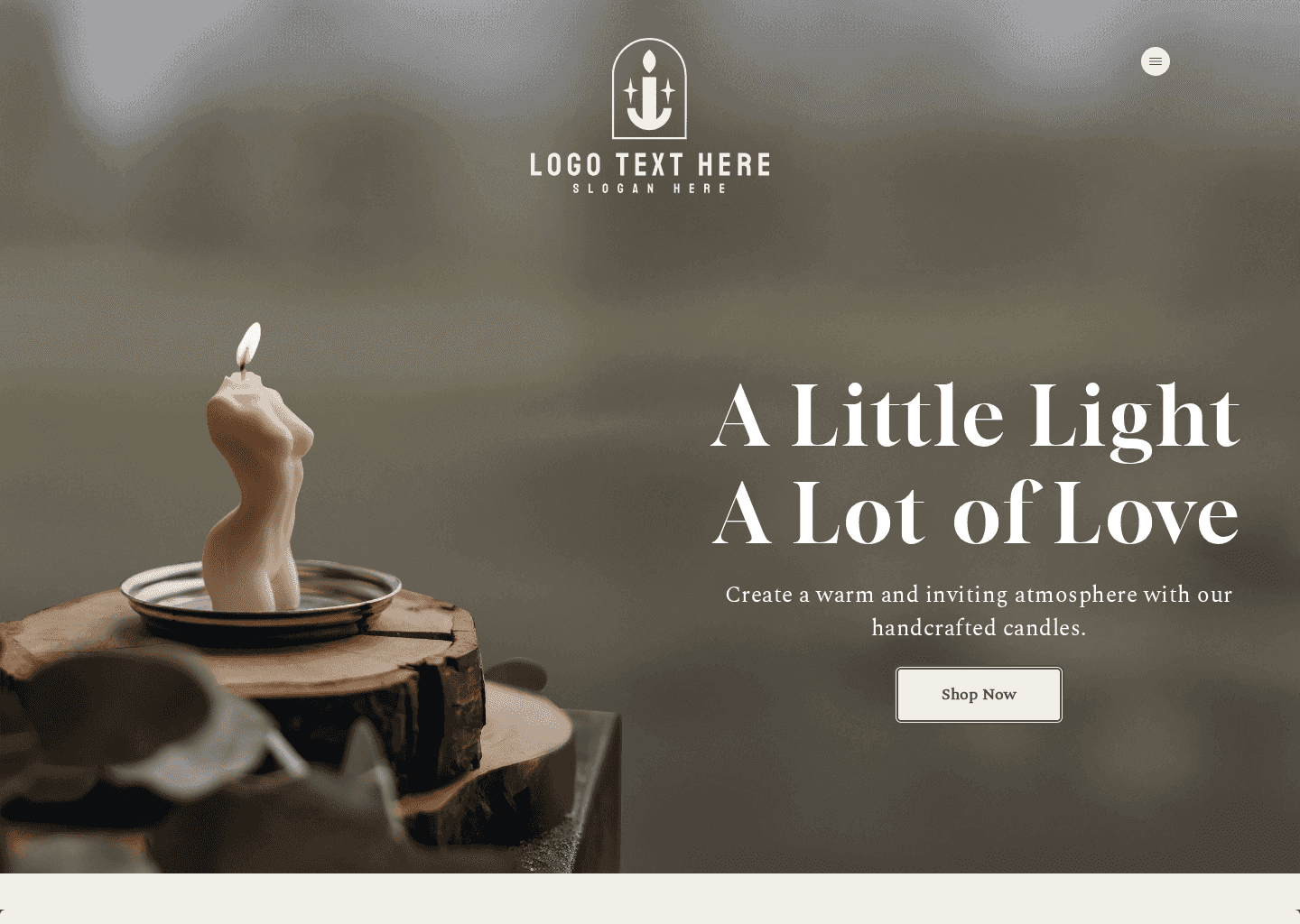 Handmade Candle Store Website Preview