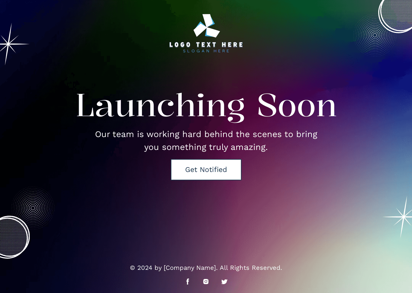 Generic Launch Website Preview