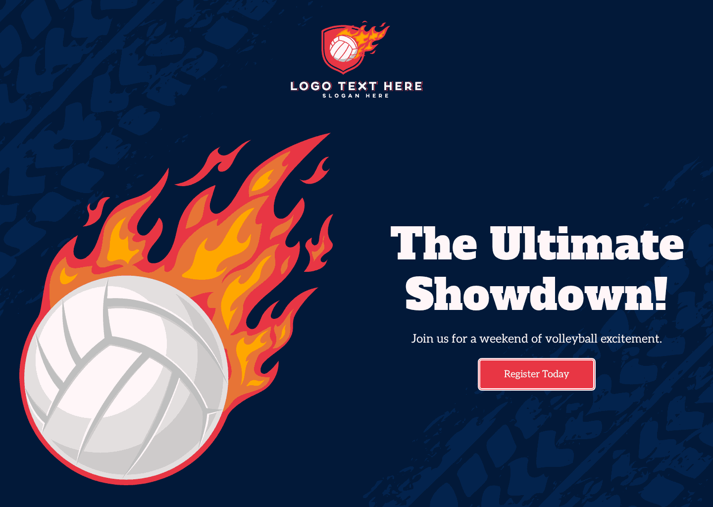 Volleyball Team Competition Website Preview