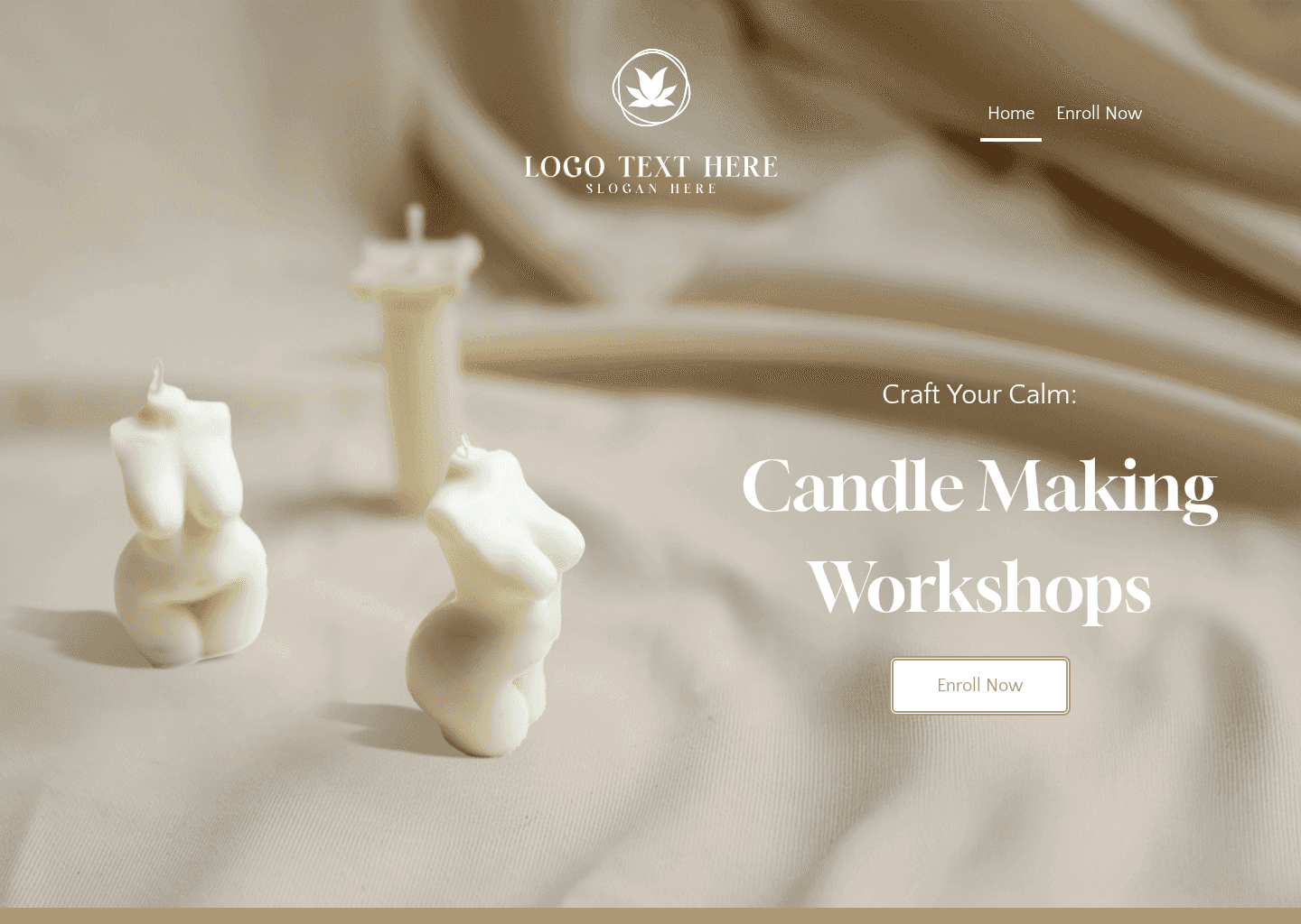 Candle Making Workshop Website Preview