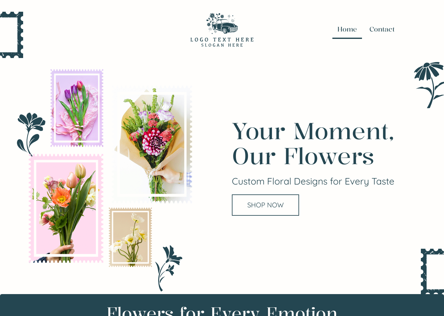 Flower Shop Website Builder Image Preview