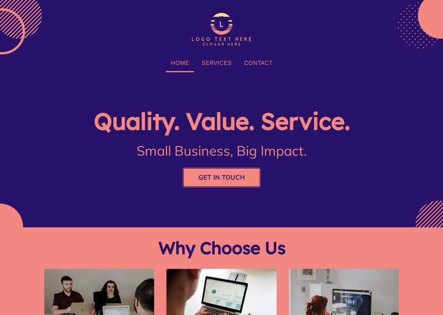 Professional Business Website Builder Image Preview