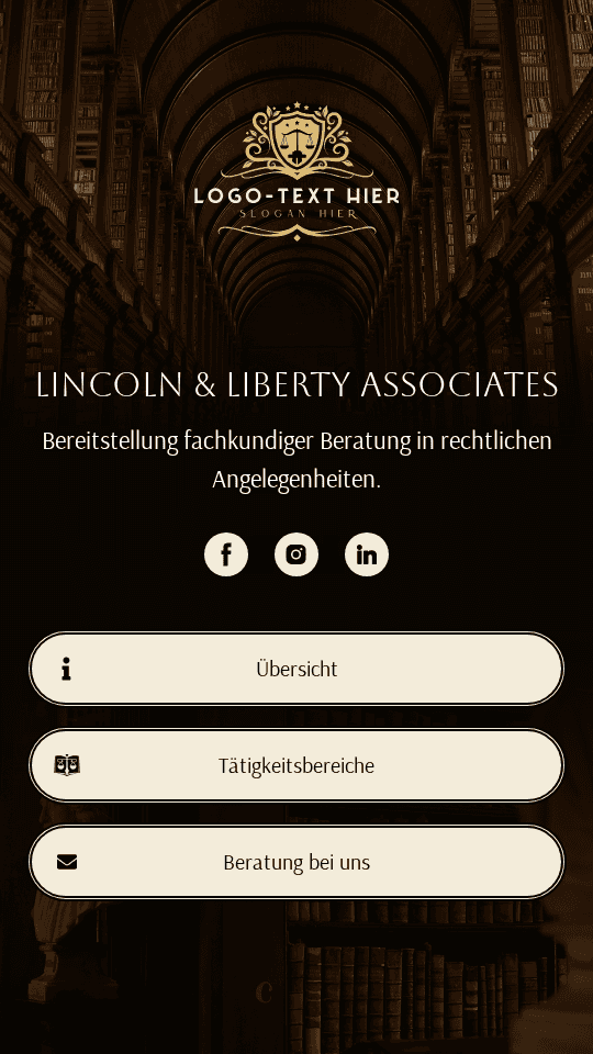 Rechtsberatungsfirma Link in Bio