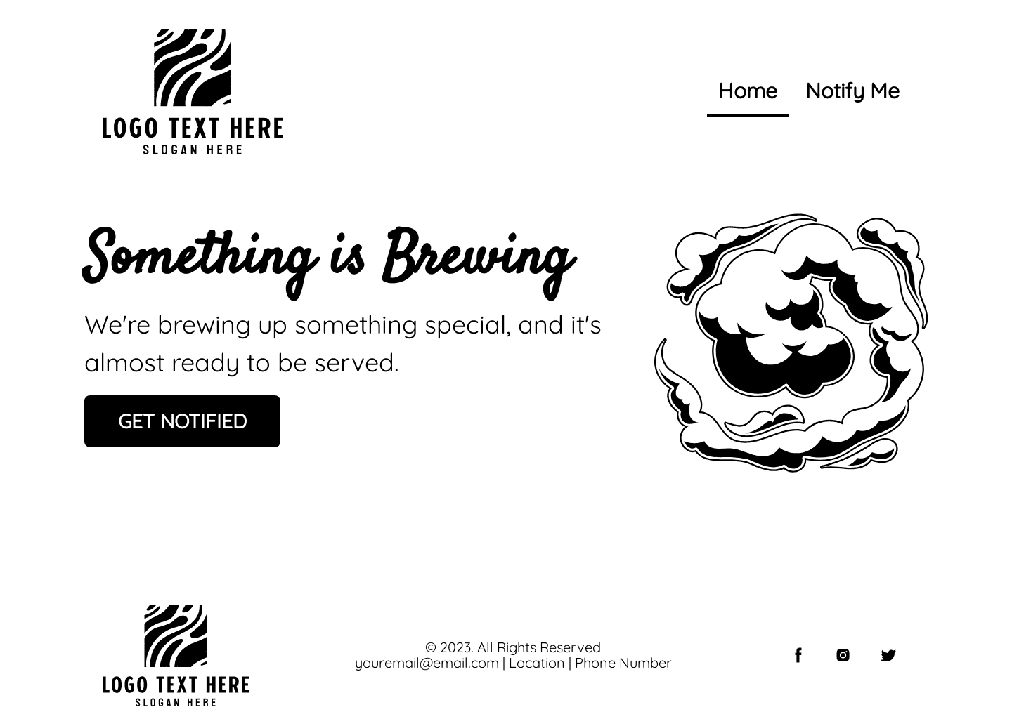 Something Brewing  Website Preview