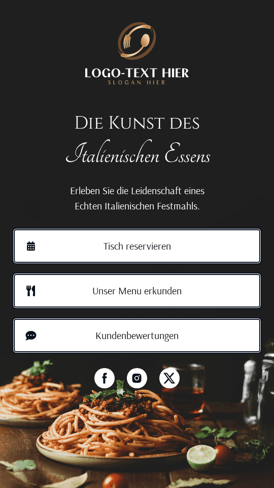 Italienisches Restaurant Essen Link in Bio