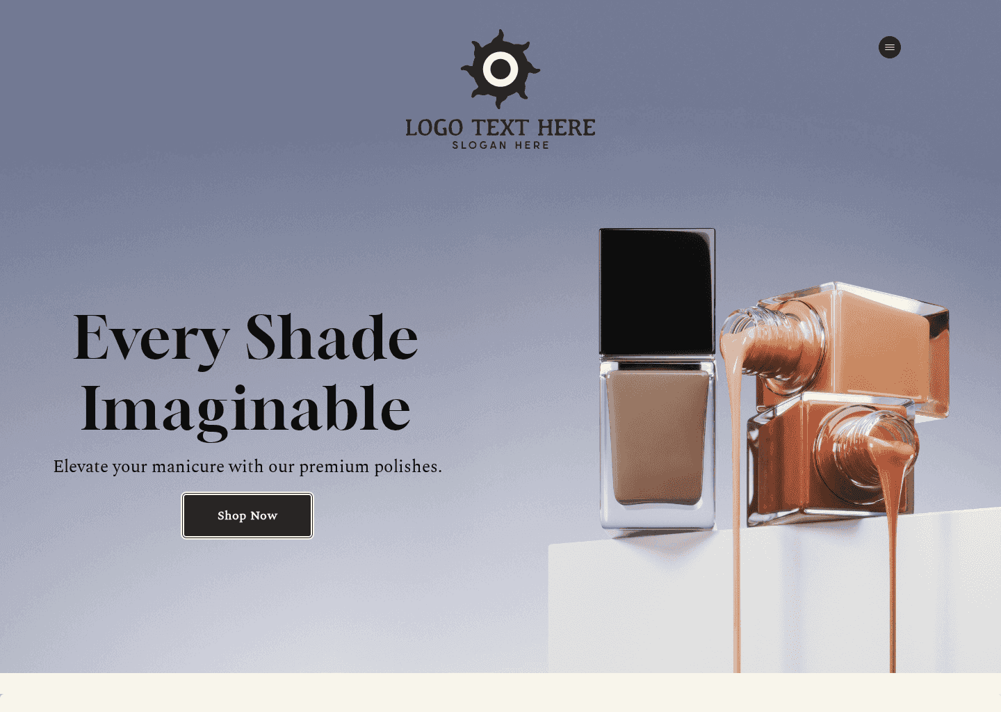 Nail Polish Shop Website Preview
