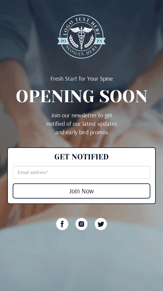 Chiropractor Clinic Launch Link in Bio