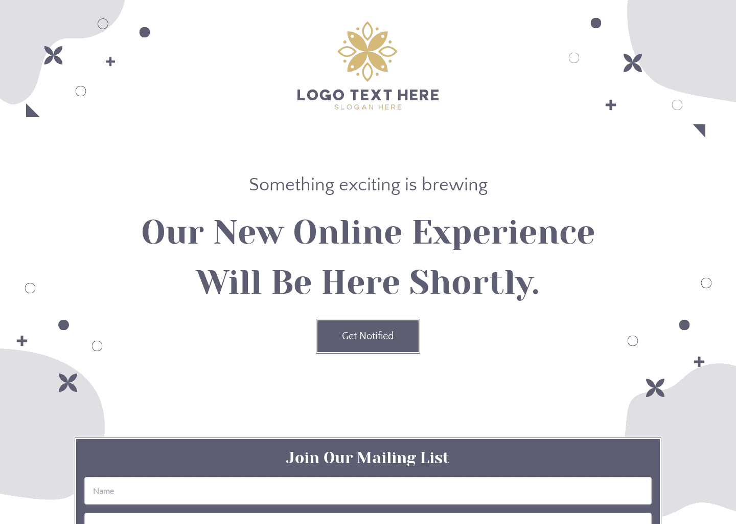 Simple Coming Soon Website