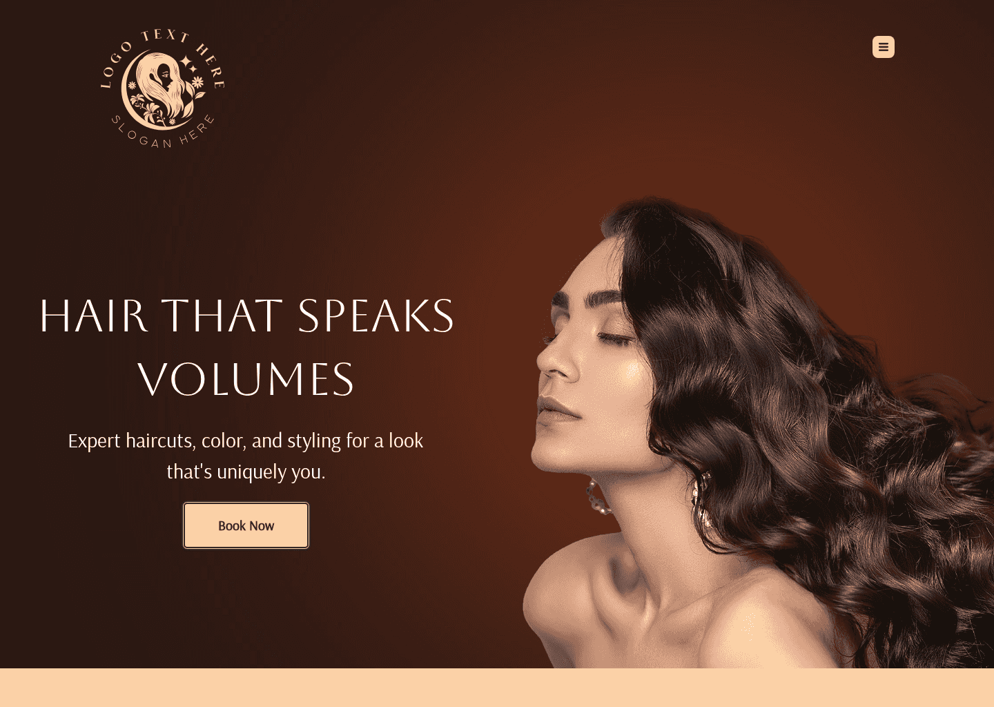 Beauty Hair Salon Website Preview
