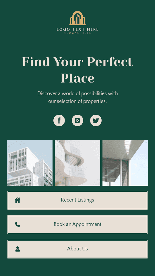 Real Estate Place Link in Bio Preview
