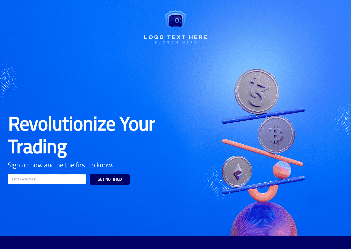 Crypto Trading Service website design