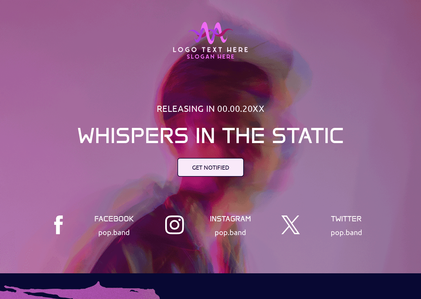 Band Album Launch Website Preview